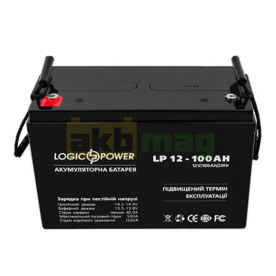 Аккумулятор LogicPower 12V 100Ah LPM12-100