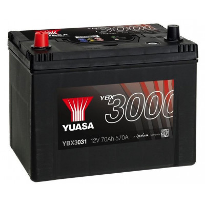 Автомобильный аккумулятор Yuasa 70Ah 570A SMF YBX3031