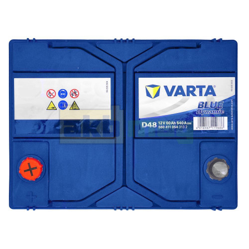 Автомобильный аккумулятор Varta 60Ah 540A D48 Blue Dynamic