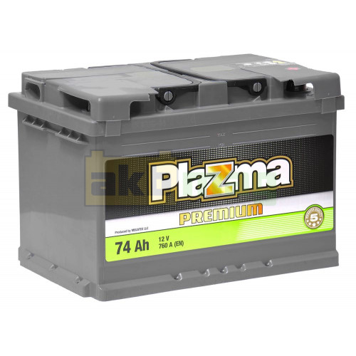 Автомобильный аккумулятор Plazma 6СТ-74 Premium