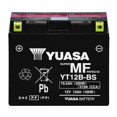 Мото аккумулятор Yuasa 10,5Ah YT12B-BS