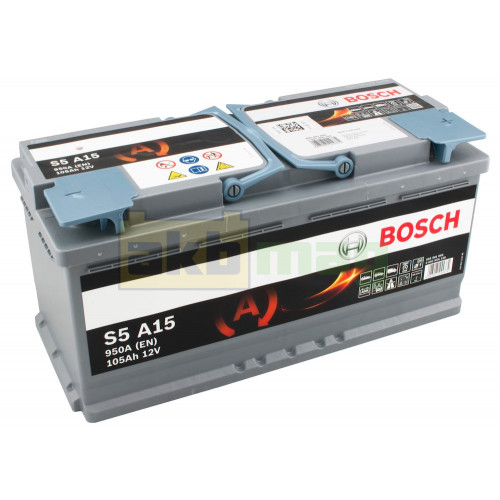 Автомобильный аккумулятор Bosch 105Ah 950A S5 A15 AGM 0092S5A150