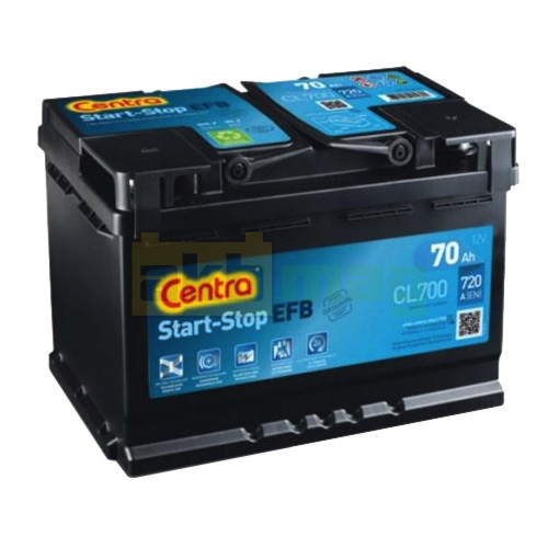 Автомобильный аккумулятор Centra 70Ah 720A Start-Stop EFB CL700