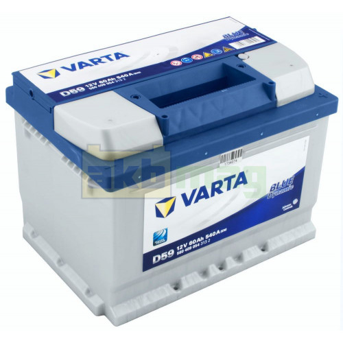 Автомобільний акумулятор Varta 60Ah 540A D59 Blue Dynamic