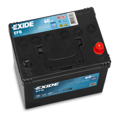 Автомобильный аккумулятор Exide 60Ah 520A Start-Stop EFB EL604