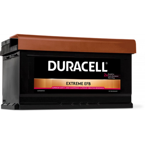 Автомобильный аккумулятор Duracell 75Ah 730A Extreme EFB DE75EFB