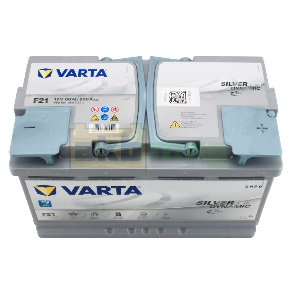 Аккумулятор VARTA Start-Stop AGM F21 80Ah 580901080 купить ✓ В наличии
