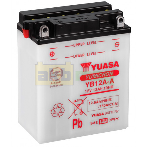 Мото аккумулятор Yuasa 6СТ-12,6 YuMicron YB12A-A