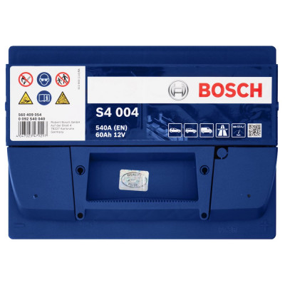 Автомобільний акумулятор Bosch 60Ah 540A S4 004 0092S40040