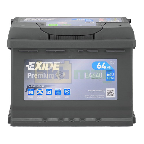 Автомобильный аккумулятор Exide 64Ah 640A Premium EA640
