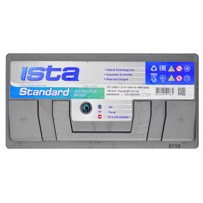 Автомобильный аккумулятор Ista 100Ah 800A Standard L