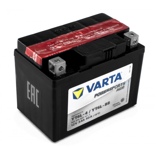 Мото акумулятор Varta 3Ah PowerSports AGM YT4L-BS