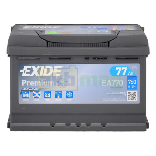 Автомобильный аккумулятор Exide 6СТ-77 Premium EA770