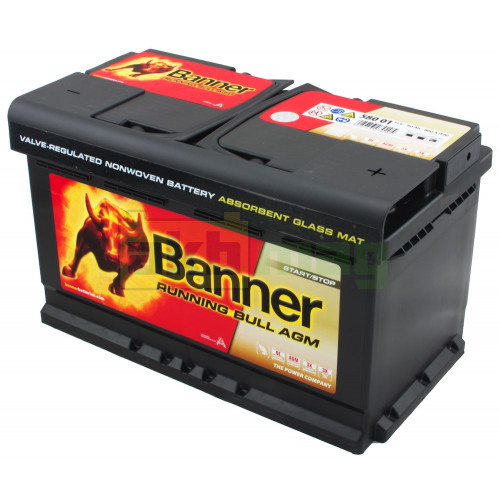 Автомобильный аккумулятор Banner 80Ah 800A Running Bull AGM 58001