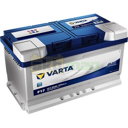 Автомобильный аккумулятор Varta 80Ah 740A F17 Blue Dynamic