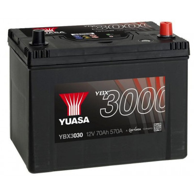 Автомобильный аккумулятор Yuasa 72Ah 630A SMF YBX3030