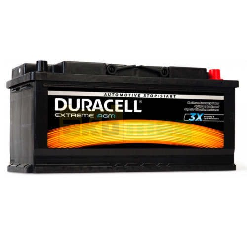 Автомобильный аккумулятор Duracell 105Ah 950A Extreme AGM DE105AGM