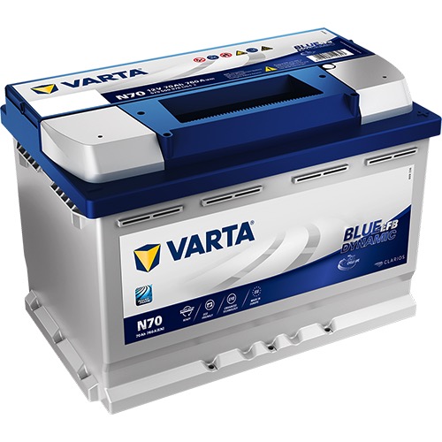 Автомобільний акумулятор Varta 70Ah 760A N70 Blue Dynamic EFB