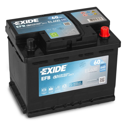 Автомобильный аккумулятор Exide 60Ah 640A Start-Stop EFB EL600