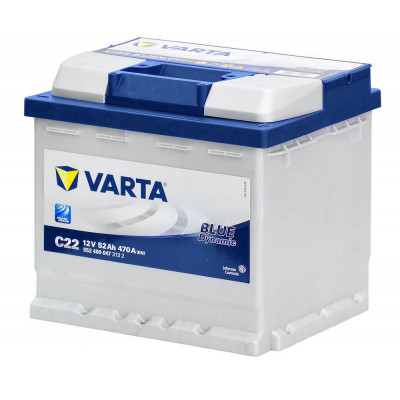 Автомобильный аккумулятор Varta 52Ah 470A C22 Blue Dynamic