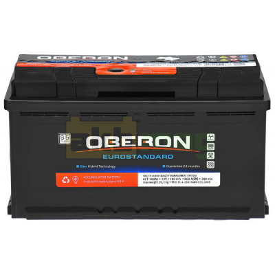 Автомобильный аккумулятор Oberon 6СТ-100 Eurostandard