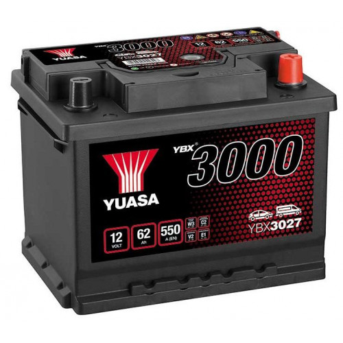Автомобільний акумулятор Yuasa 62Ah 550A SMF YBX3027