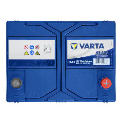 Автомобільний акумулятор Varta 60Ah 540A D47 Blue Dynamic