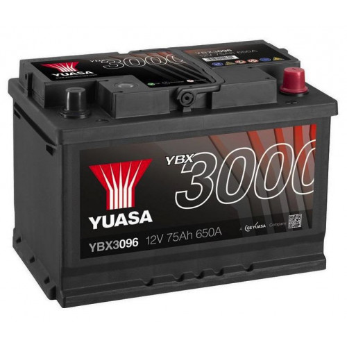 Автомобильный аккумулятор Yuasa 75Ah 650A SMF YBX3096