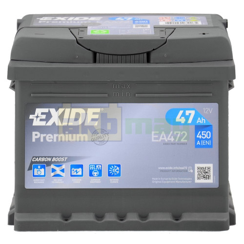 Автомобильный аккумулятор Exide 6СТ-47 Premium EA472