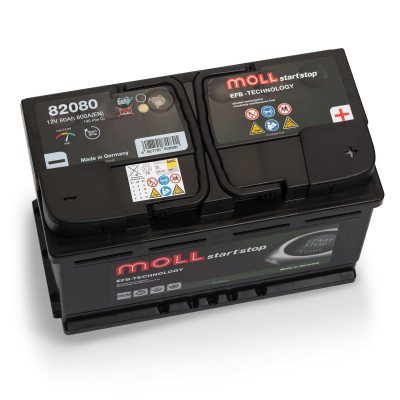 Автомобільний акумулятор Moll 80Ah 800A EFB 82080