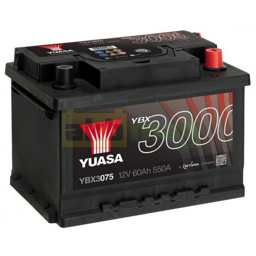 Автомобильный аккумулятор Yuasa 60Ah 550A SMF YBX3075