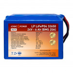 LogicPower 24V 6Ah LiFePO4 (BMS 20) 32650