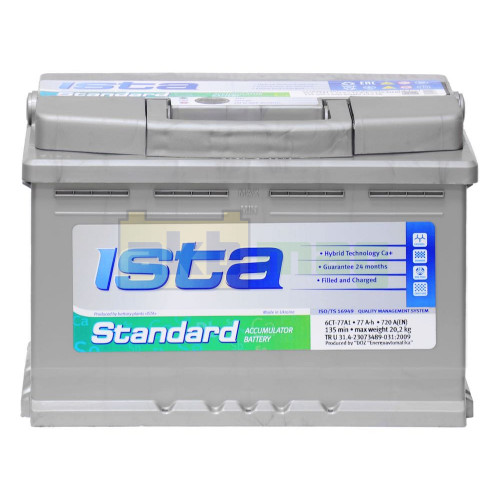 Автомобильный аккумулятор Ista 77Ah 720A Standard R