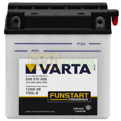 Мото аккумулятор Varta 9Ah Funstart 12N9-3B/YB9L-B