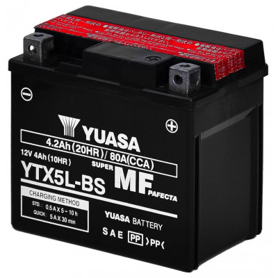 Мото аккумулятор Yuasa 4Ah YTX5L-BS
