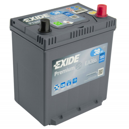 Автомобільний акумулятор Exide 38Ah 300A Premium EA386