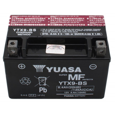 Мото акумулятор Yuasa 8Ah YTX9-BS