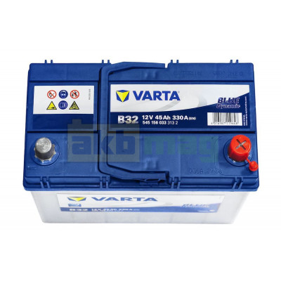 Автомобильный аккумулятор Varta 45Ah 330A B32 Blue Dynamic