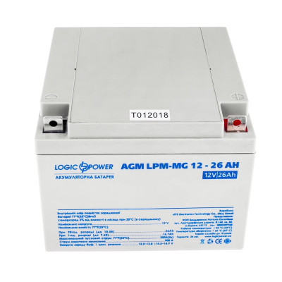 Аккумулятор LogicPower 12V 26Ah LPM-MG12-26