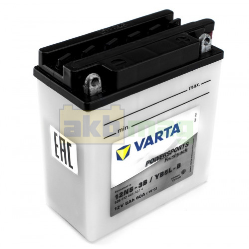 Мото аккумулятор Varta 5Ah PowerSport YB5L-B (12N5-3B)