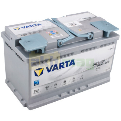 Автомобильный аккумулятор Varta 80Ah 800A F21 Silver Dynamic AGM