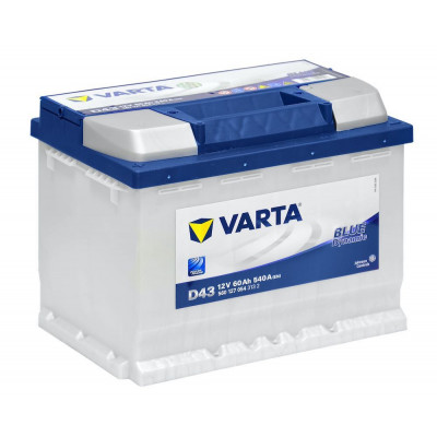 Автомобільний акумулятор Varta 60Ah 540A D43 Blue Dynamic