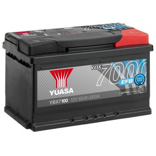 Автомобильный аккумулятор Yuasa 65Ah 620A EFB YBX7100