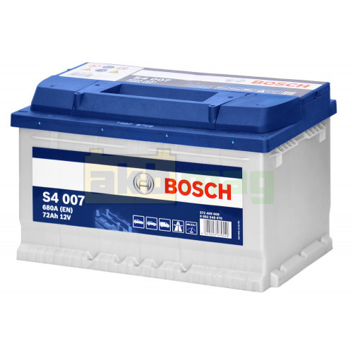 Автомобильный аккумулятор Bosch 72Ah 680A S4 007 0092S40070
