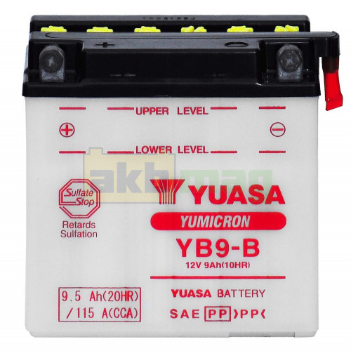 Мото аккумулятор Yuasa 9,5Ah YuMicron YB9-B