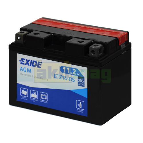 Мото аккумулятор Exide 6СТ-11,2 ETZ14-BS