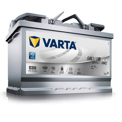 Автомобильный аккумулятор Varta 70Ah 760A E39 Silver Dynamic AGM