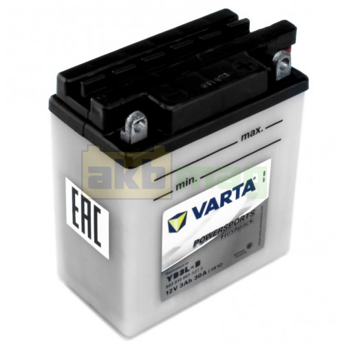 Мото аккумулятор Varta 6СТ-3 PowerSport YB3L-B