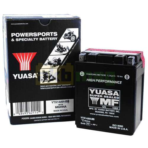 Мото аккумулятор Yuasa 12,6Ah YTX14AH-BS