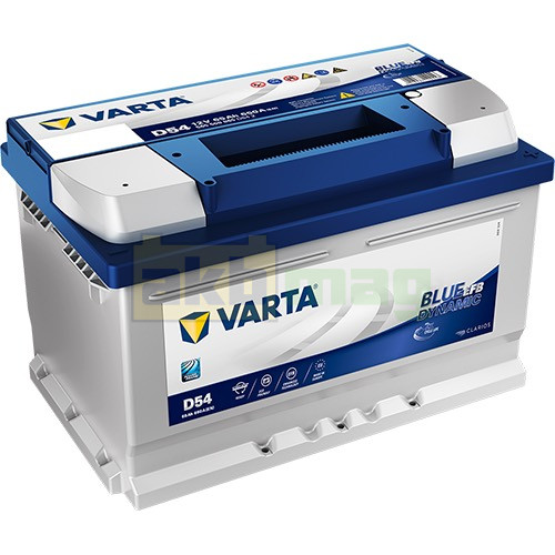 Автомобильный аккумулятор Varta 65Ah 650A D54 Blue Dynamic EFB